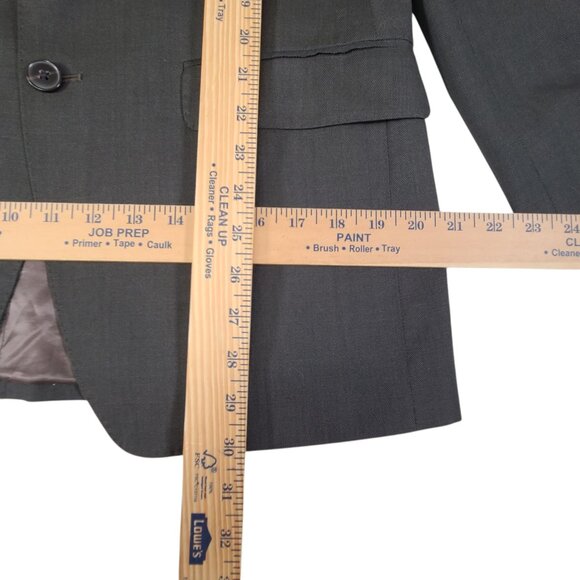Calvin Klein Blazer Mens 38 Regular Single Breasted Lined Green/Gray Color Wool - Picture 11 of 11